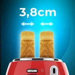 Tostapane verticali Cecotec Toast&Taste 800 Vintage Light Red - immagine 3