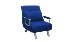 Poltrona Letto Sofà Bed Blu Divani 65x69x82h Divanetti Divano Letto 1 Piazza Italfrom - immagine 2