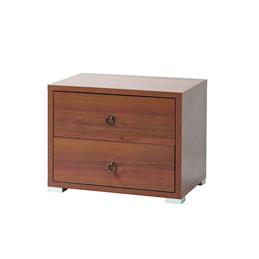 comodino-2-cassetti-52x36x43h-noce-antico.jpg Comodino 2 cassetti 52x36x43H noce antico - immagine 1