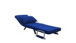 Poltrona Letto Sofà Bed Blu Divani 65x69x82h Divanetti Divano Letto 1 Piazza Italfrom - immagine 3