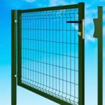 Cancello Medium Pedonale - Con Rete 50x200x5 mm - Telaio 35/40 mm - Dimensione: cm100x150 H - Peso 29 Kg - Colore:Verde