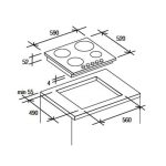 Piano cottura Hoover HPI44PW induzione 60 cm