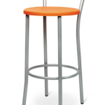 Sgabello Maiarca con Seduta e Schienale in Plastica Colore Blu