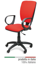 Poltrona Operativa Napoli in Ecopelle Colore Senape