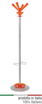 Appendiabiti Joy in Metallo con Componenti in Plastica Di Colore Arancio