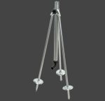 Treppiede Colonna Telescopico Per Irrigatori 1"-1/2" In Acciaio Zincato - immagine 2