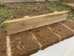 Bordura Steccato Rigida Extraforte Orizzontale Per Aiuole Giardino In Legno Di Pino- cm L95 Xh18/45 - immagine 2