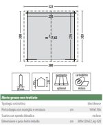 Casetta Da Giardino In Legno D' Abete Nordico(28mm) - cm 300x300cm - Senza Pavimento - Italfrom308 - immagine 2