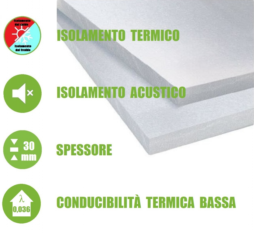 zoom_15270-0-637bb367.jpg 25 Pannelli in EPS 'Polistirene Espanso Sinterizzato' per Isolamento Termico/Acustico -100x50x5 cm - immagine 1