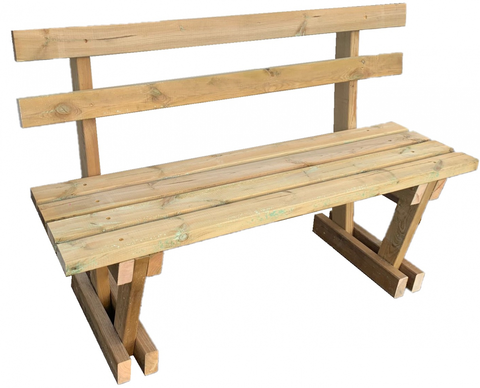 zoom_15298-0-630f80b2.jpg Panca Italfrom 3 Posti In Legno Di Pino Impregnato 150x40x100h cm - immagine 1