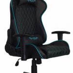 Sedia Ufficio/Gaming NOUA KUI K7 Nero/Blu Chiaro con Braccioli 2D e Schienale Inclinabile