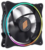 Kit 3 Pz Ventole Noua Notus Black Dual Halo 18 Led RGB 120X120X25 mm con Controller - immagine 3