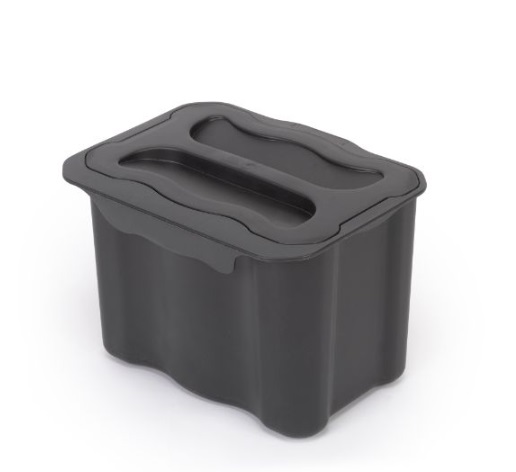 zoom_16322-0-63986e91.jpg Pattumiera Per Differenziata Ausiliario 5 L Per Cucina, Plastica Grigio Antracite - immagine 1