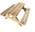 Tavolo baby Pic-Nic con Panche Italfrom in Legno di Pino impregnato 130X120X55H cm