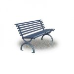 Panchina Tubolare Ovale 150 x 57 x H 81 cm