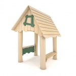 Casetta Gioco Con Montanti In Legno Di Robinia Senza Spigoli vivi - immagine 2