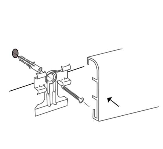 zoom_17850-0-6409c903.png CONF. 100 PZ CLIP PER FISSAGGIO BATTISCOPA - immagine 1