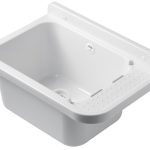 Vaschetta Lavabo Pilozzo in Prolipropilene Colore Bianco 50x34x21cm