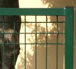 Cancello Medium Pedonale - Con Rete 50x200x5 mm - Telaio 35/40 mm - Dimensione: cm100x100 - Peso 22 Kg - Colore:Verde - immagine 2