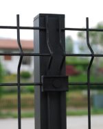Piastrina Palo Quadro In Pvc Nera + Vite Autoperforante - immagine 2