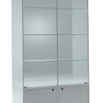 Vetrina Alta con Luci L93xP46xH188 cm Cristalli Temperati Ante Battenti art OF121BS