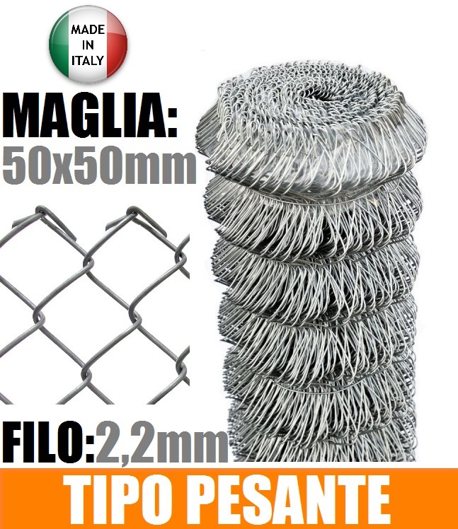 zoom_4055-0-5d07aae7.jpg 25mt-Rotolo Rete Metallica Zincata "Maglia Sciolta"-Tipo Pesante - H 150 cm - immagine 1