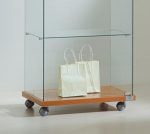 Vetrina Cristalli Temperati con Faretti 60x40x181cm LL OF618L Made in Italy Colore Ciliegio - immagine 3