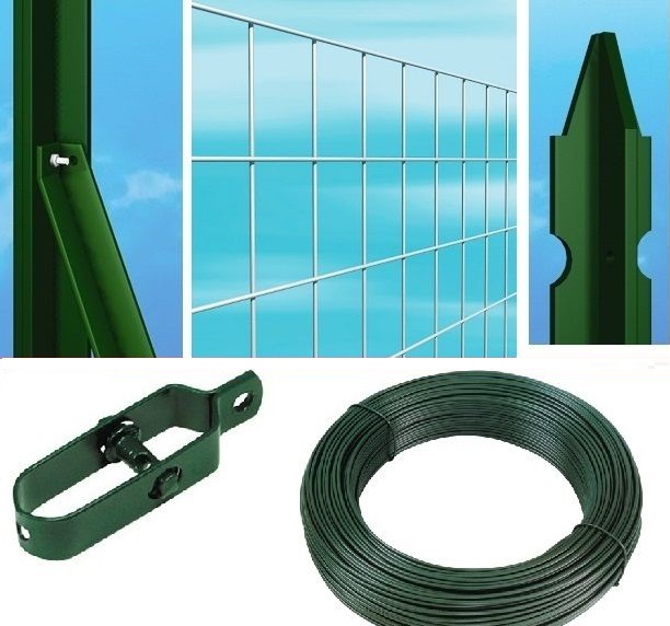 zoom_5808-0-5d07aae7.jpg Recinzione Completa Eco 25mt Lineari Rete Metallica Zincata (Rete H100 cm) (Maglia:mm50x75) Con Paletti Plastificati Posti Nel Terreno - immagine 1
