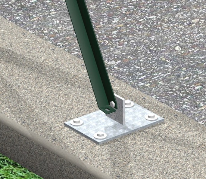 zoom_5987-0-5d07aae7.jpg Supporto Zincato Per Fissaggio A Terra Saetta A L (25x25x3) - immagine 1
