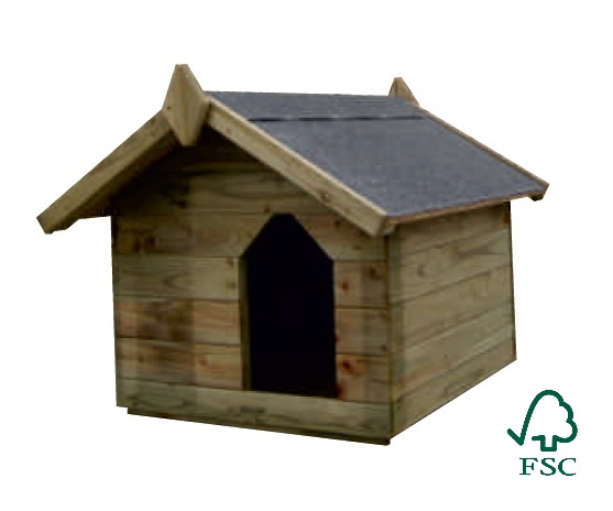 zoom_6302-0-5cd6964f.jpg Cuccia Per Cane In Legno Di Pino Silvestre - Italfromdog01 - cm 85x120x85h - immagine 1