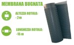 Membrana Bugnata Impermeabilizzante In Polietilene Ad Alta Densità H 2x15 M - Italfrom