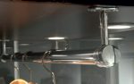 Vetrina 4 Faretti Led 4000K - Tubo Appendiabiti -93x53x200h - Cristalli Temperati Made in Italy - immagine 2
