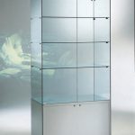 Vetrina 4 Faretti Led 4000K - Mobile 60h - 93x53x200h - Cristalli Temperati Made in Italy