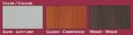 Banco Vetrina con 4 Cassetti e Bacheca 62X40X105cm LL OF6105B Colore Ciliegio - immagine 2