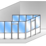 Box Modulare 3 Lati In Alluminio Vetro Trasparente E Bachelite - 4x3 M Colore Verde Mix - Italfrom