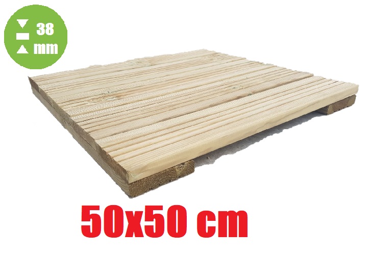 zoom_7556-0-5c38c6b6.jpg Mattonella In Legno "Decking" Impregnato - Trattato Classe Iv - Dimensioni 50x50x3,8 cm - immagine 1
