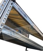 Legnaia Modulare Italfrom In Acciaio Zincato Autoportante - Con Ripiano - Modulo Continuativo - cm L120xp60xh250 Tetto Verde - immagine 3