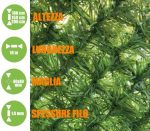 Siepe Finta Artificiale Rete Metallica Ricoperta Con Foglie Di Pino Sintetico - H 150 cm - Rotolo Lunghezza 10 M