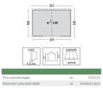 Casetta Ripostiglio Per Giardino In Lamiera Zincata Selmont Medium 253x181 cm - immagine 2