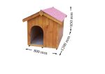 Cuccia Per Cane In Legno Massello - 70x106 cm - Italfrom 440 - immagine 2