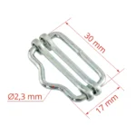 Set connettori nastro 20 mm, 5 pezzi - immagine 5