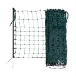 Rete di recinto elettrico per conigli, 50 m × 65 cm con pali inclusi