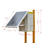 Elettrificatore recinto elettrico compatto DL 7200 con sistema solare 50 W - immagine 6