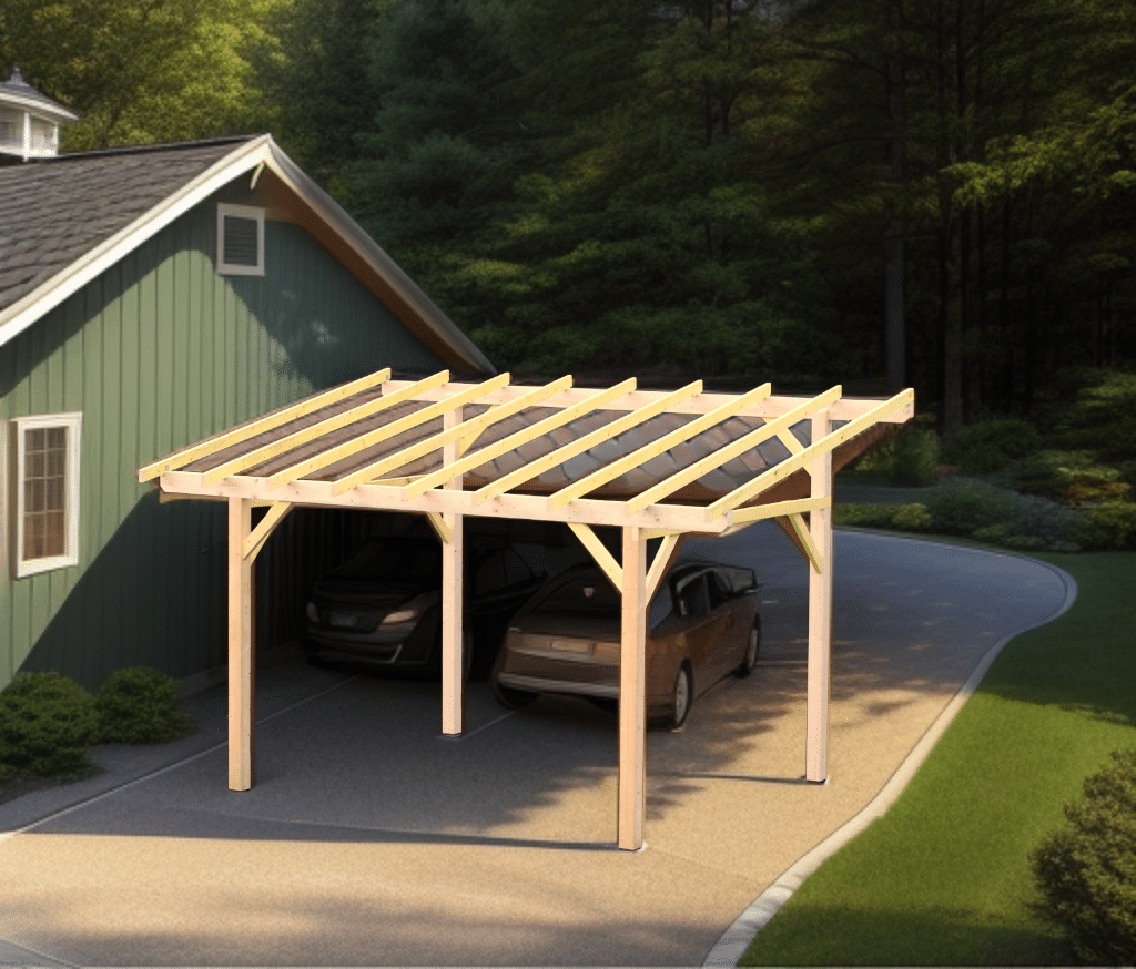 599f6b5c603847ccbfc98444116b.png Tettoia 1 posto auto - spiovente singolo 12° = 21% predisposto per copertura leggera : vasca acciaio, ecc 3,00 x 3,62 m 3,25 x 5,00 x 3,08m peso kg 310 - immagine 1