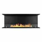 Camino a bioetanolo da incasso Trifacciale biocamino a 3 lati aperti 120x50 TREVI 120