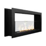 Camino a bioetanolo da incasso bifacciale biocamino 2 lati 90x40 MONTEFALCO 90