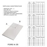 Piatto doccia bianco in marmoresina con griglia inox e Piletta Gratis - SERIE ATHENA Dimensioni 80x100 cm