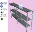 Scaffalatura industriale a ripiani lunghezza 3,60 metri , altezza 2,50 mt, profondità 50 cm  con 5 ripiani in altezza - immagine 3