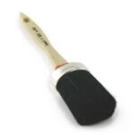 12 Pz - PENNELLO OVALINO SETOLA NERA MANICO IN LEGNO SERIE 350 Misura 8