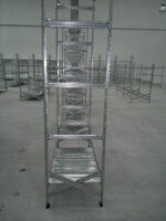 Spalla per scaffalature metalliche completa di diagonali , distanziali e basi Alta 250 cm Prof 80 cm Portata 1500kg - immagine 2